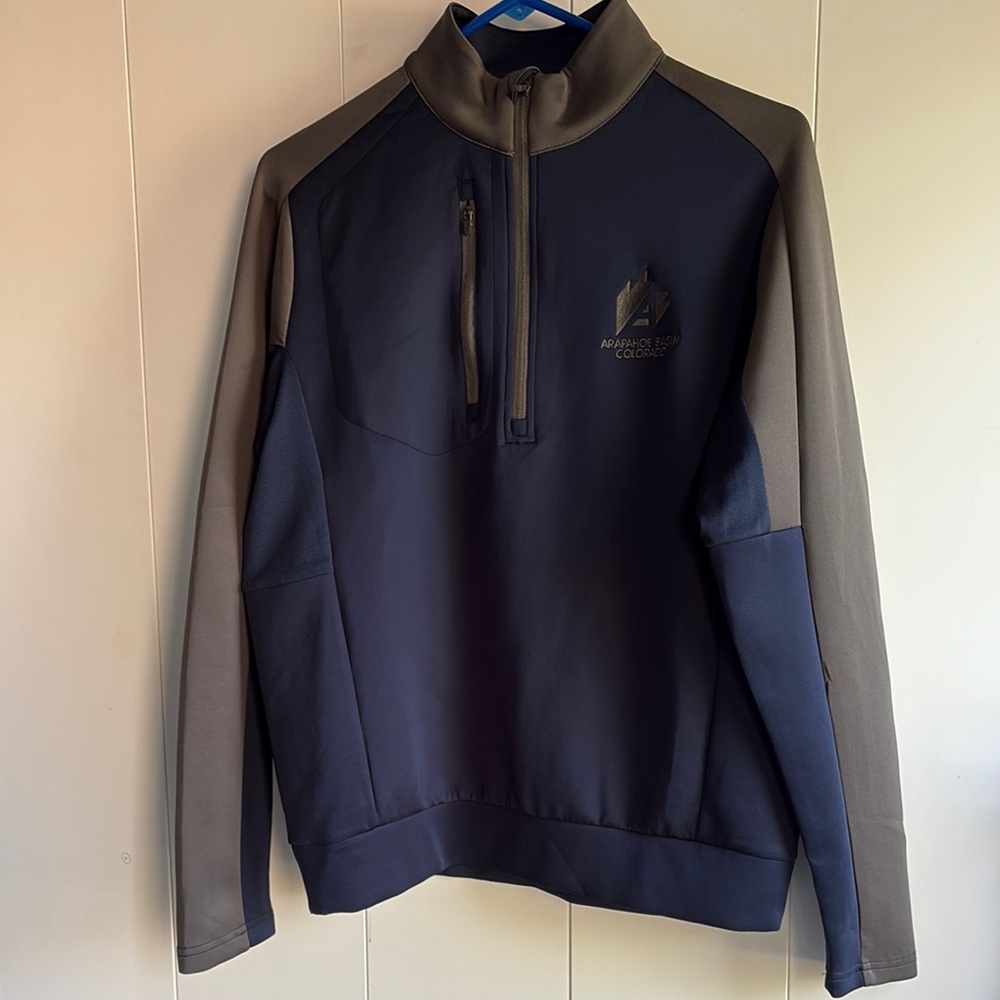 Arapahoe Basin Half Zip Shirt with Standing Collar size M